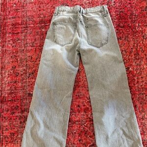 Zara wide leg jean Grey Size US 4